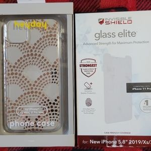 Heyday Clear phone case & ZAGG Invisible Shield Glass Screen for I phone 11 Pro